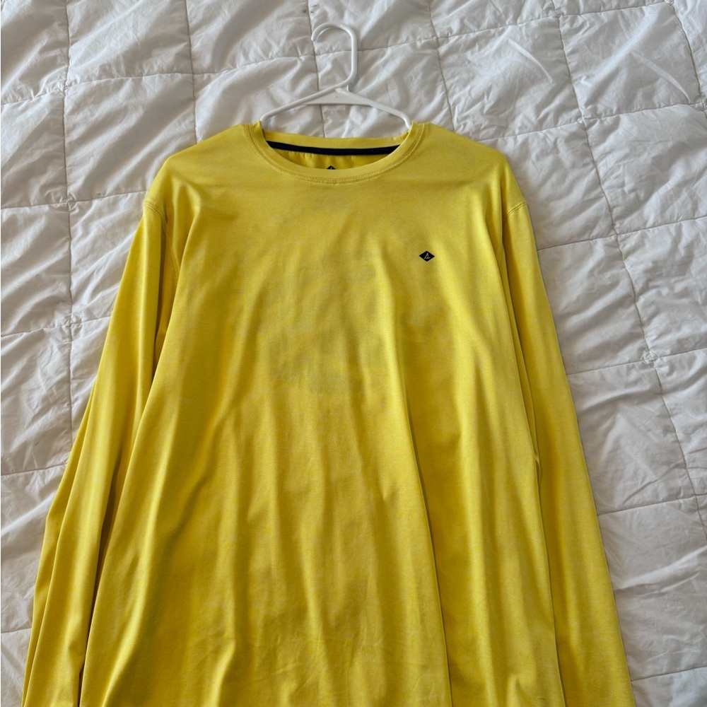 Sperry Yellow Long Sleeve Men's Tee
